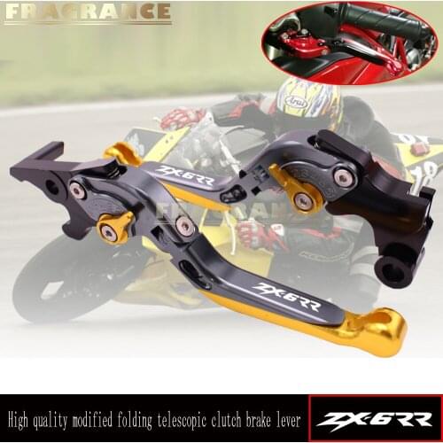 For KAWASAKI ZX6RR ZX 6RR ZX-6RR 2005-2006 Motorcycle Accessories Folding Extendable Adjustable Brakes Clutch Levers