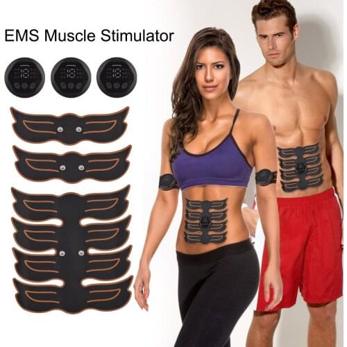 Smart Fitness Abdominal Training Electric Body Butt Weight Loss Slimming Device Massager EMS Muscle Stimulator Abdominal Trainer