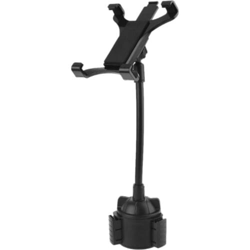 Universal Gooseneck Car Cup Holder Mount with Adjustable Flexible Neck Cradle for ipad Air/Mini and more 7-12" Tablets