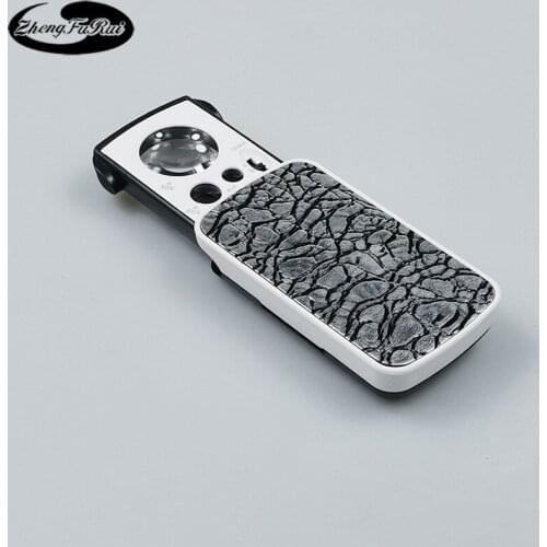 Magnifying glass with money detector with lamp jewelry identification triple number pull-out jewelry magnifying glass 774-3ZX