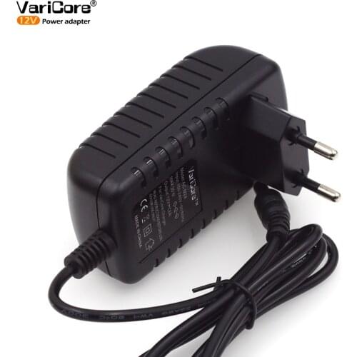 VariCore 12V 1.5A 2A Adapter monitor door supply DC 5.5 * 2.1 mm EU US Plugs Charger
