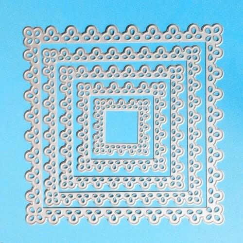 YLCD780 Flower Frame Metal Cutting Dies For Scrapbooking Stencils DIY Album Paper Cards Decoration Embossing Folder Die Cuts