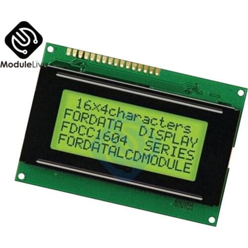 LCD 16x4 1604 Character LCD Display Module LCM Blue/Yellow Blacklight 5V for Arduino