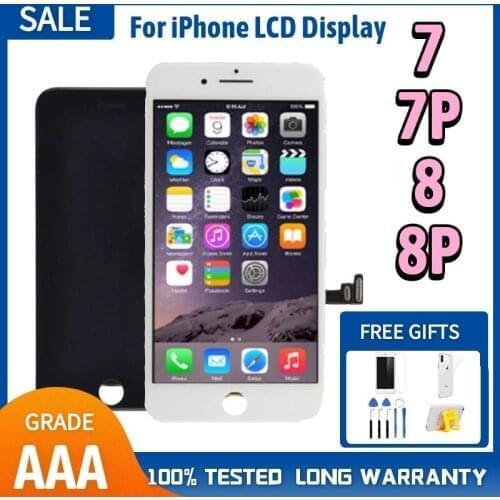AAA+ LCD Screen For iPhone 7 8 Plus Screen Full Touch Digitizer Assembly Replacement For iPhone 7P 8P Display Perfect Pantalla