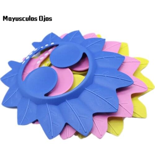 1PC Baby Products Baby Shower Cap Baby Bathing Shampoo Cap Adjustable EVA Shampoo Cap