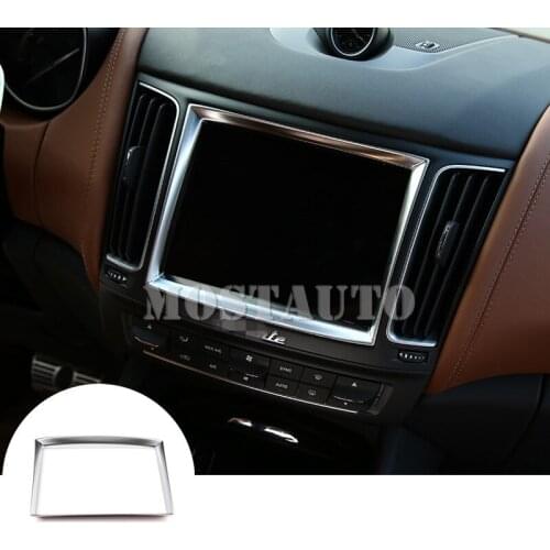 For Maserati Levante Interior Console GPS Navigation Frame Cover 2016-2020 1pcs Car Accessories Interior Car Decor Car Trim