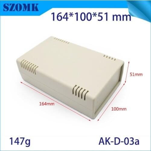 10 pcs, 164*100*51mm high quality desktop enclosure electronics plastic case szomk plastic housing case equipment pcb enclosure