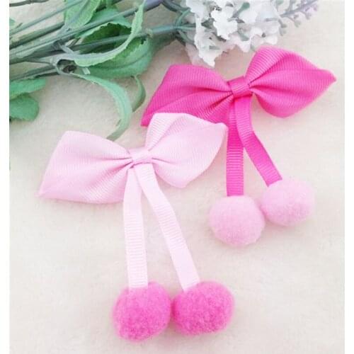 10pcs Mix Lovely Grosgrian Ribbon Bows Sewing Appliques 75x60mm A0177