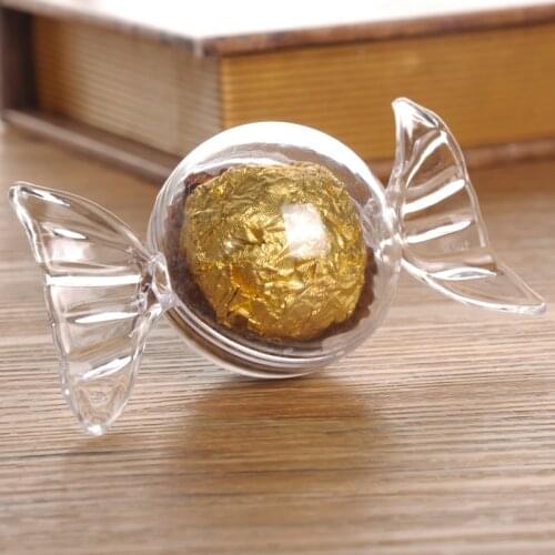 12pcs/lot Retro big candy box plastic hollow ball chocolate gift box packaging