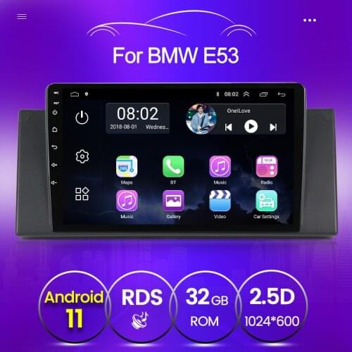 2GB+32GB For 5 Series BMW E39 Android 11 X5 E53 GPS Car Autoradio multimedia player 1999 2000 2001 2002 2004 2006 2 din unit