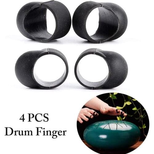 4x Finger Sleeve Hitting Play Finger Cover Picks For Steel Tongue