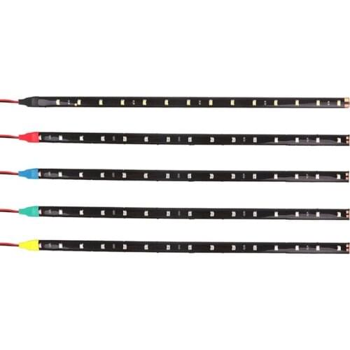 Car LED Strip Styling Decorative Ambient Light 30CM 15 SMD Lamp Waterproof LED Flexible Atmosphere Light Tape Light 1210/3528