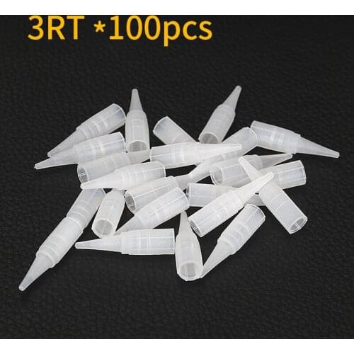 Free shipping 100 pcs Tattoo needle cap 3RL needles tattoo needle munsu needle cap 1 bag 3RT