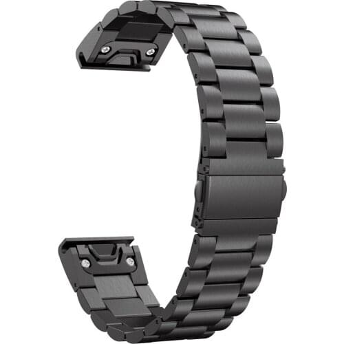 Garmin Fenix 6S 6X 6 Pro 5X 5 5S 3HR Easyfit Quick Release Stainless Steel Bracelets for 26 22 20MM Watchband Wrist Metal Straps