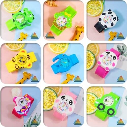 Childrens Toy 3D Cartoon Animal Elephant Tiger Crocodile Chinese Panda Watch for Kids Childrens Day Kindergarten Gift Clock