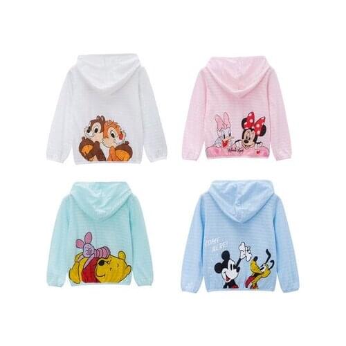 Disney Mickey Chip Dale Piglet Anime Casual Coats Cartoon Children Clothing Outerwear Coat Winter Warm