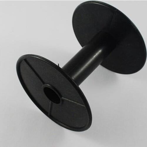 10pcs Plastic Spools Wheel Black Empty Wire Bobbins Round for Beading Cord String Ribbon Jewelry Accessories F80