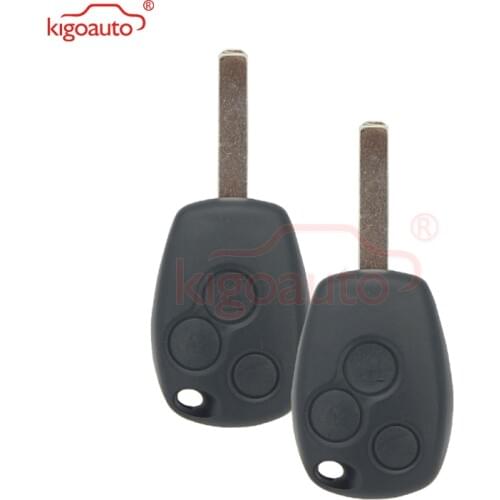 Kigoauto 2pcs 3 button 434Mhz VA6 blade 4A chip for Benz Smart Fortwo 453 2015 2016 Remote key