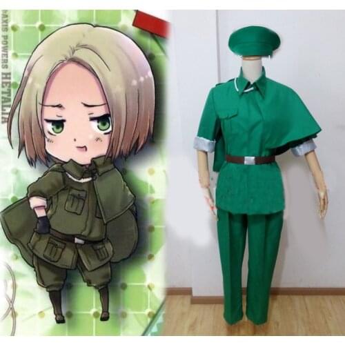 Fashion APH Hetalia: Axis Powers Poland Felix Uniform COS Clothing Cosplay Costume NEW,Customized Accepted