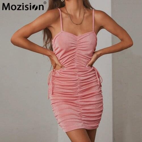 Mozision Pink Summer Dresses