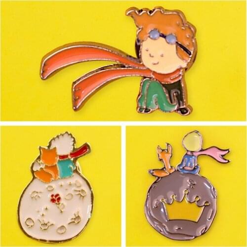 Cartoon Badge On Clothes Little Prince Brooch Pin Brooch Children Gift Jewelry Clothing Backpack Buckle Brooch Accessories