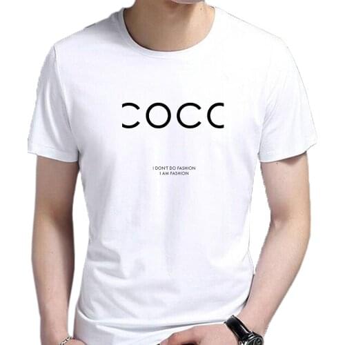 Mens Clothing Tops Tees T-Shirts Peony Flower Coco Print Fashion Art Inspired Quotes Nordic Harajuku Streetwear Short Sleeve