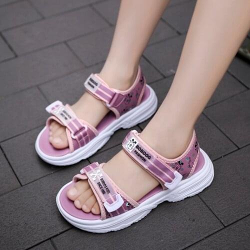 Princess Soft Shoes Summer Girls Sandals Antiskid Breathable Kids Shoes Baby/Toddler/Little Kids Trainers