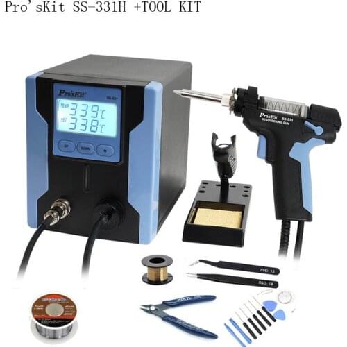 90WProsKit SS-331H Electric Desoldering Gun Anti-static High Power Strong Suction Desoldering Pump For PCB Circuit Board Repair
