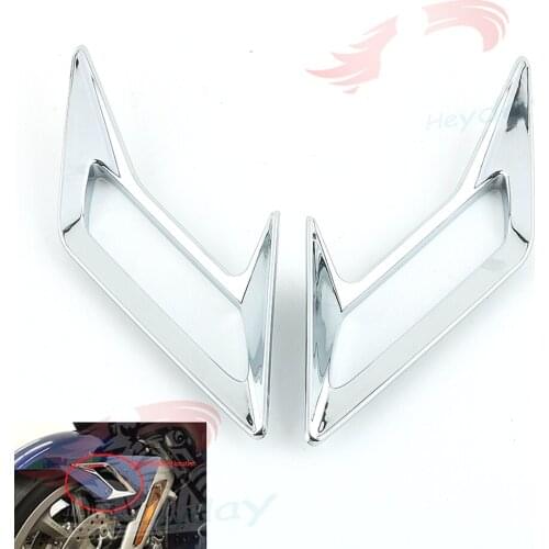 Front and Rear Fender Mudguard Vent Trim Kit Decorative Cover In Case Chrome for HONDA Goldwing GL1800 2018-2020