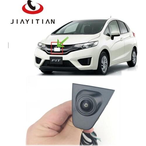 JIAYITIAN Car Front Camera For Honda Fit GK JAZZ 2013~2019 Fish eye Lens CCD Night Vision Forward Logo Camera
