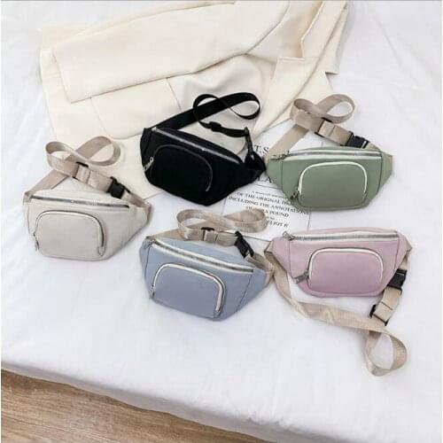 2021 Women PU Fanny Packs Women Waist Packs Female Phone Purses Ladies Chest Bags