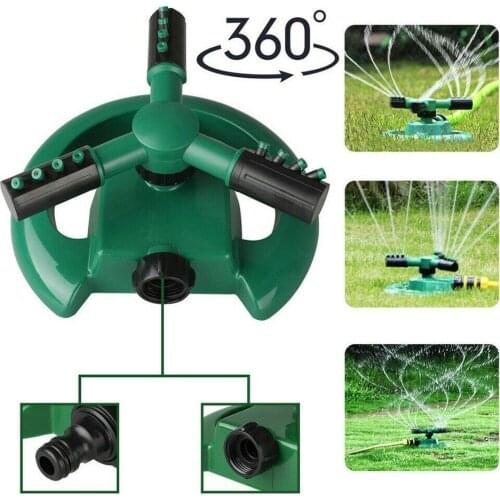 Garden Sprinkler Automatic Watering Grass Lawn 360 Degree Rotating 3 Arms Nozzles Water Sprinkler Garden Sprinkler System