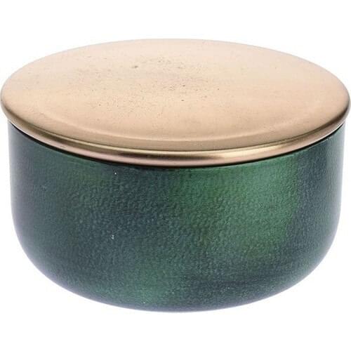 Tmall Home Design Decorative Metal Box Green Color 11x5,5 cm 101509