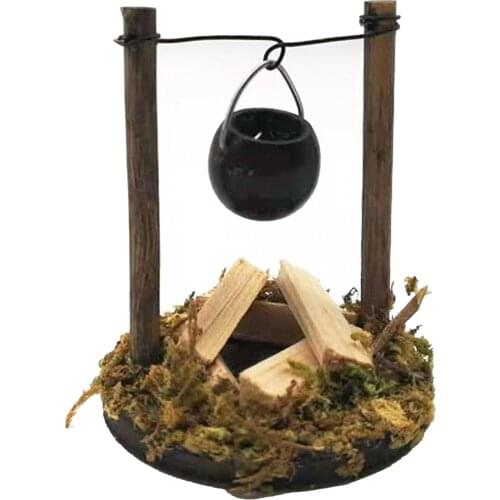 1/12 Hanging Stove Old Simulation Burner Pot Model Children