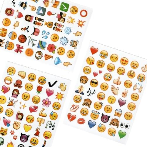 1 Set Cute Smiley Stickers For Kids Child Students Korean Sticker Stationery Supplies Journal Sticker Office for School 2021