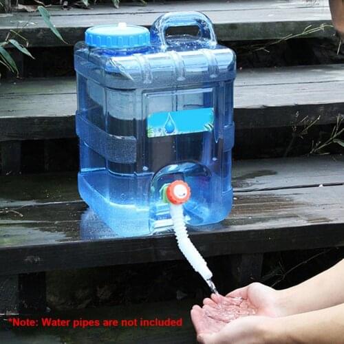 10L Outdoor Beverage Water Container Dispenser Portable Drinking Water Pitcher With Switch For Car Self-driving Camping Hiking