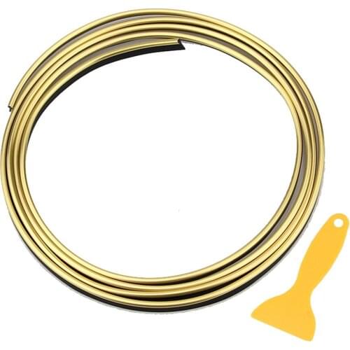 2M Car Interior Exterior Decoration Moulding Trim Strip line Car Interior Moulding Trim, Electroplating Color Film