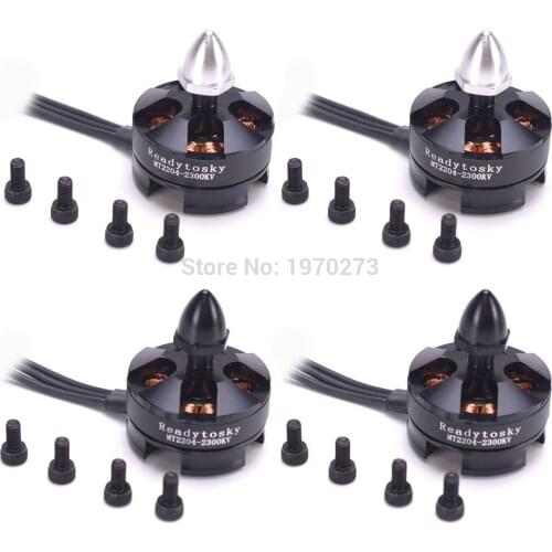 4Pcs/lot MT2204 2204 2300KV Brushless Motor CW / CCW For Mini 200 210 230 250MM Quadcopter