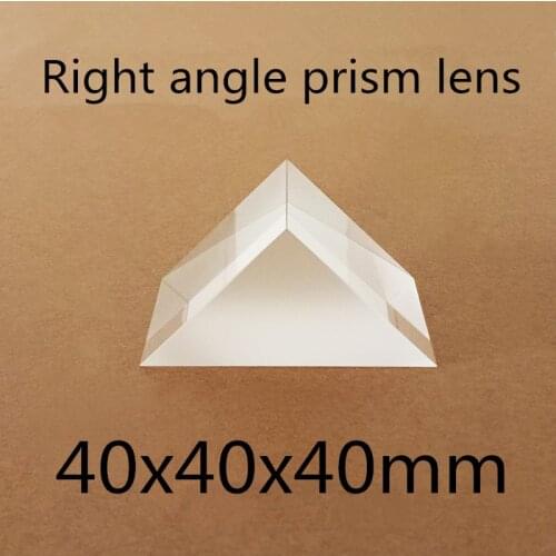 40x40x40mm 40*40*40mm Right Angle K9 Triangular Prism Lens