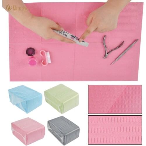 5/20Pcs/Lot Soft Disposable Nail Art Table Mat Clean Pads For Fingernails Care Polish Waterproof Manicure Salon Tools Non-woven