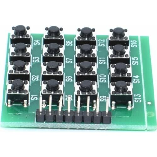 5pcs 4x4 Matrix 16 Keypad Keyboard Module 16 Button Mcu