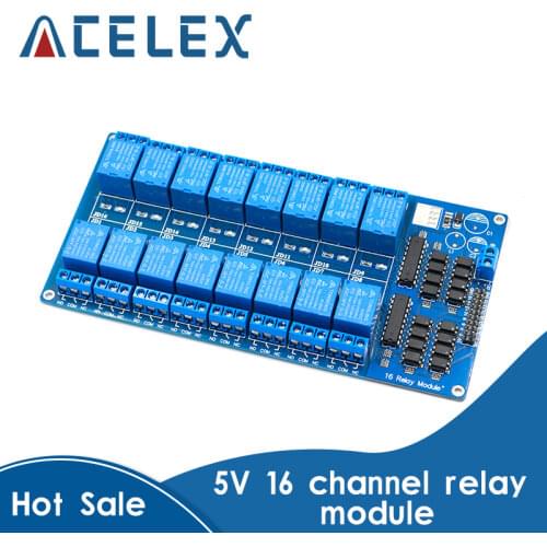 5V 16 Channel Relay Module for arduino ARM PIC AVR DSP Electronic Relay Plate Belt optocoupler isolation