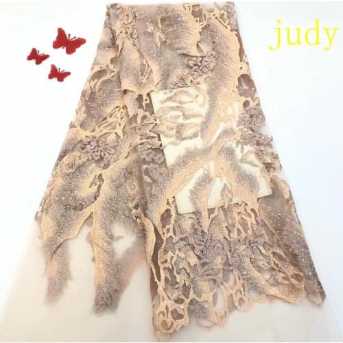 5yards/bag 6 color mixed color embroidery mesh sequins creative Chinese style fabrics used in the wedding dress fashion stage