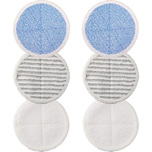 6 Pack Replacement Pads Heavy-Duty Scrub For Bissell Spinwave 2039A, 2124, 2307, 2315 Powered Hard Floor Mop