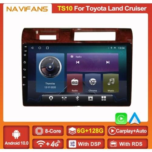 Android 11 DSP Car Radio Player For Toyota Land Cruiser LC 2007-2020 Stereo Receiver Carplay Auto Multimedia 2DIN NO DVD Wifi FM