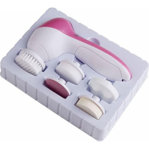 Five-in-one Facial Electric Cleansing Device Face Cleansing Brush Tools Install The Battery Blackhead Cleaner Deep Facial