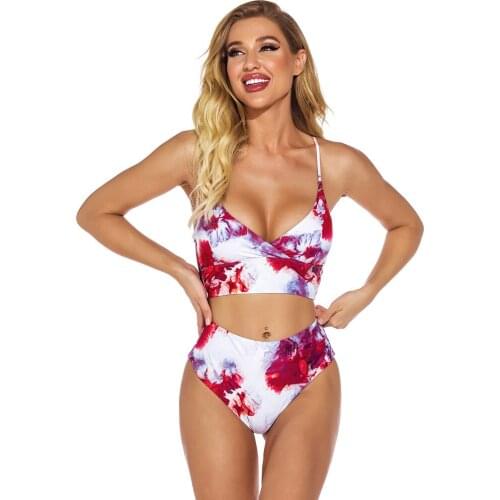 European and American Sexy Tiger Skin Print Split Bikini Suit Ladies Swimwear Womens Hot Style Swimming Suit for Women