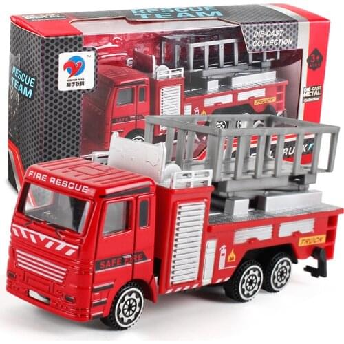 Engineering Toy Mining Car Truck Childrens Birthday Gift Fire Rescue Present Toys For Children Vehicles Fire Truck Toys
