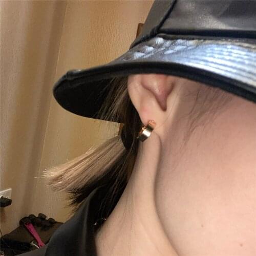 Classic Gold Color Plating Dainty Hoop Earrings For Women Girl Elegant Gorgeous Modern Casual Cute ChicFashion Jewelry Accessory