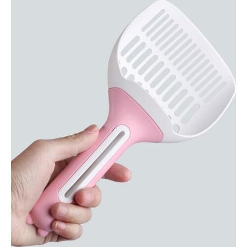 Cat Kitten Litter Scoop Plastic Pooper Waste Poop Cleaner Pet Sand Shovel For Household Pet Cleaning Gadgets